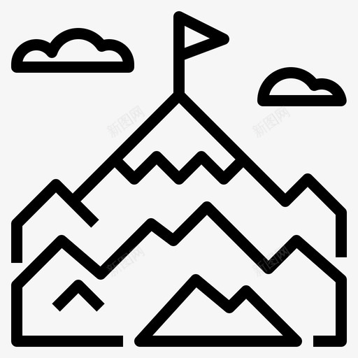 山商业动机21线性图标svg_新图网 https://ixintu.com 动机 商业 线性