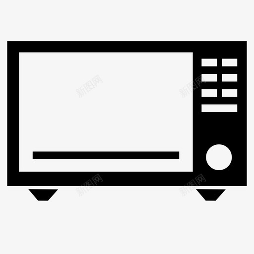 微波炉电器面包房图标svg_新图网 https://ixintu.com 微波炉 电器 电烤箱 面包房