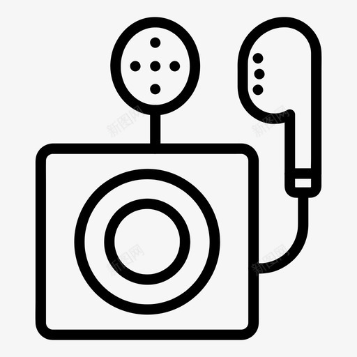 ipod设备电子产品图标svg_新图网 https://ixintu.com ipod 播放器 电子 电子产品 设备 配件 音乐
