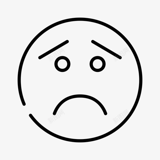 哭泣表情符号面孔图标svg_新图网 https://ixintu.com 哭泣 图标 界面 符号 表情 面孔