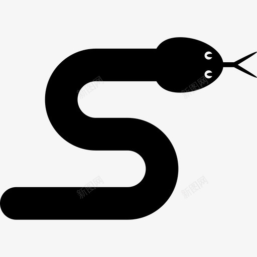 蛇动物动物园图标svg_新图网 https://ixintu.com 动物 动物园