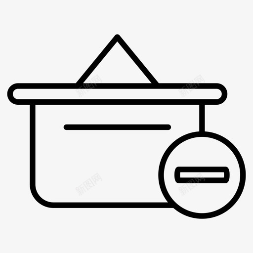 篮子购买移除图标svg_新图网 https://ixintu.com 商店 移除 篮子 购买