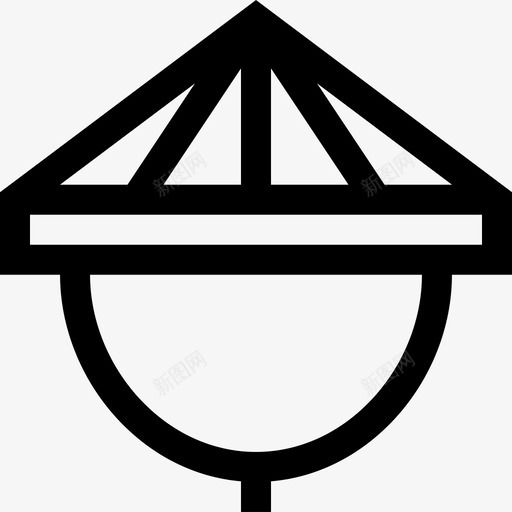 竹帽瓷器72直纹图标svg_新图网 https://ixintu.com 瓷器 直纹 竹帽