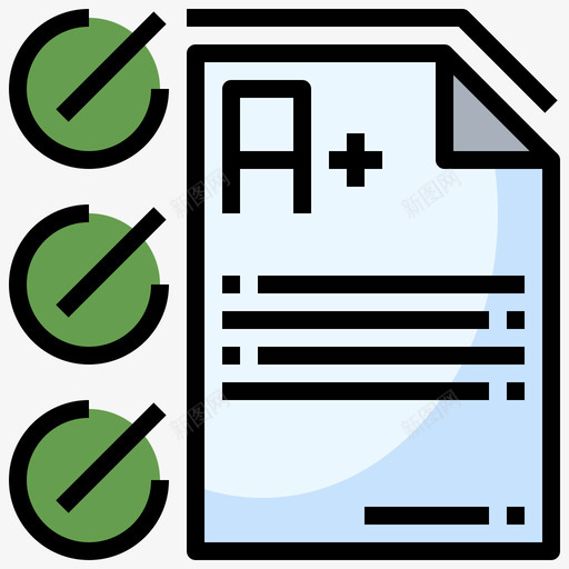 原色纸张基本和通用图标svg_新图网 https://ixintu.com 原色 基本 纸张 通用