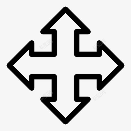 前进导航箭头图标svg_新图网 https://ixintu.com 前进 导航 箭头