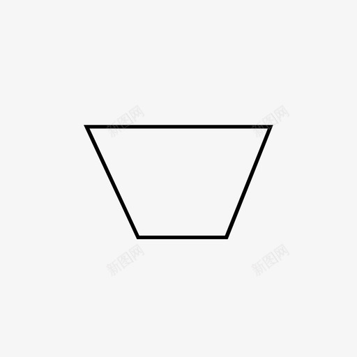 倒梯形-1svg_新图网 https://ixintu.com 倒梯形-1