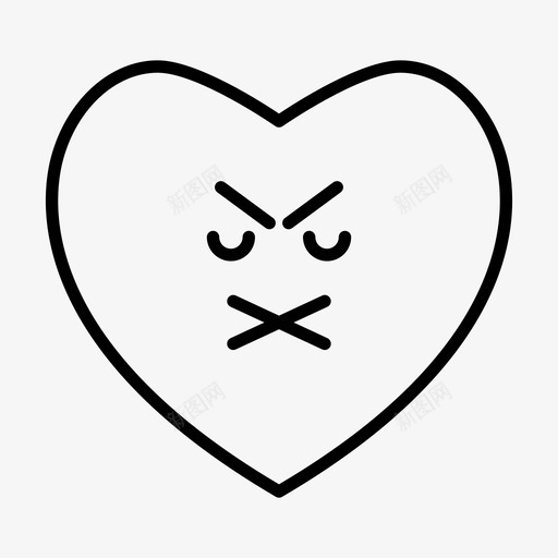心表情爱图标svg_新图网 https://ixintu.com 心形 穆迪 表情 静音