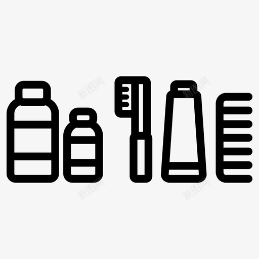 旅行用品邮袋洗漱用品图标svg_新图网 https://ixintu.com 旅行 旅行包 旅行用 洗漱 用品 邮袋 配件