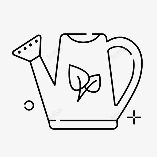 水壶花园园艺svg免抠素材_新图网 https://ixintu.com 水壶 园艺 花园 草坪