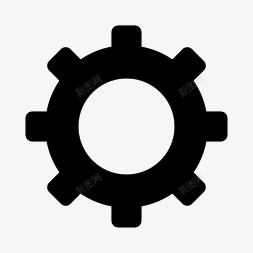 齿轮维护机械图标svg_新图网 https://ixintu.com 机械 维护 设置 齿轮