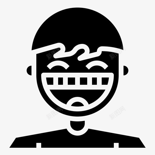 微笑牙齿57填充图标svg_新图网 https://ixintu.com 填充 微笑 牙齿