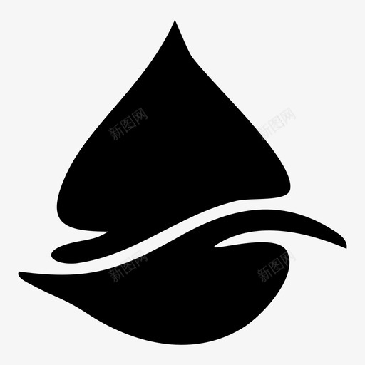 水干净新鲜图标svg_新图网 https://ixintu.com 干净 手绘 新鲜 波浪 液体