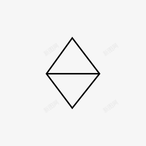 菱锥形-1svg_新图网 https://ixintu.com 菱锥形-1