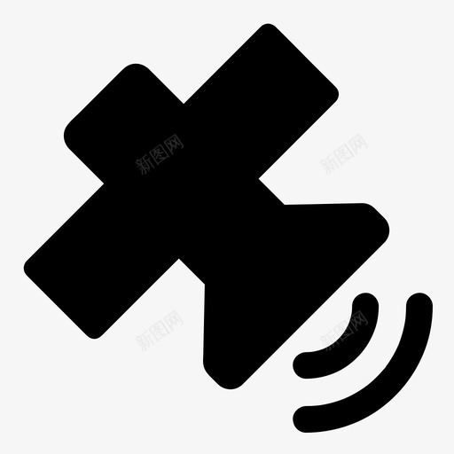 卫星天线gps图标svg_新图网 https://ixintu.com gps 信号 卫星 天线 太空 电子 配件