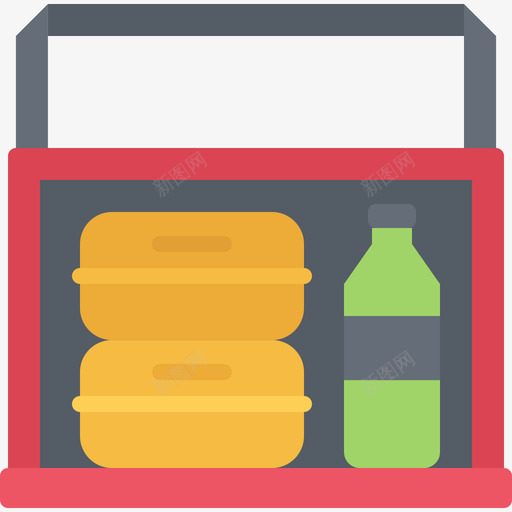 热袋食品配送50平图标svg_新图网 https://ixintu.com 热袋 配送 食品