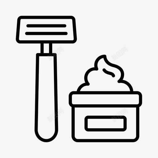 美容清洁化妆品图标svg_新图网 https://ixintu.com 个人 剃须 化妆品 卫生 清洁 美容