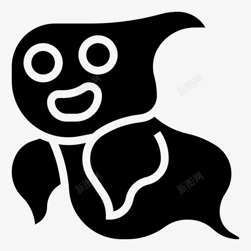 鬼魂万圣节幽灵图标svg_新图网 https://ixintu.com 万圣节 幽灵 鬼魂
