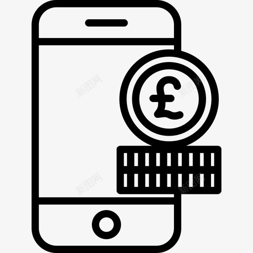 Poundstartup63直线型图标svg_新图网 https://ixintu.com Pound startup 直线 线型