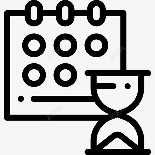 日历日历日期14线性图标svg_新图网 https://ixintu.com 日历 日期 线性