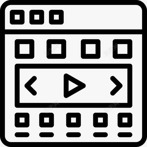 旋转木马用户界面第3卷第5卷线性图标svg_新图网 https://ixintu.com 3卷第 5卷 旋转 木马 用户界面 线性