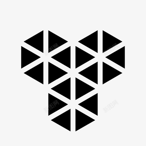 十六进制网格连接几何图标svg_新图网 https://ixintu.com 几何 十六进制 缓冲 网格 网络 节点 连接