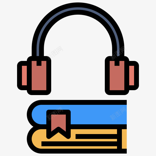 书籍教育和在线学习线性颜色图标svg_新图网 https://ixintu.com 书籍 在线学习 教育 线性 颜色