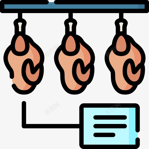 鸡肉智能农场31线性颜色图标svg_新图网 https://ixintu.com 农场 智能 线性 颜色 鸡肉