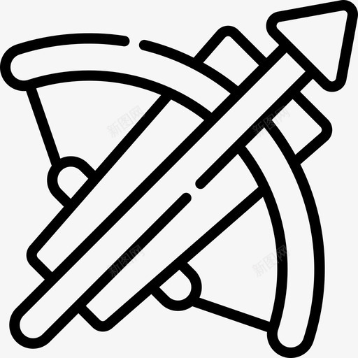 十字弓超级英雄14直系图标svg_新图网 https://ixintu.com 十字 直系 英雄 超级