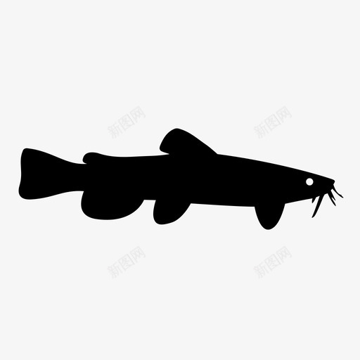 鲶鱼捕鱼淡水图标svg_新图网 https://ixintu.com 捕鱼 河流 海洋生物 海鲜 淡水 鲶鱼