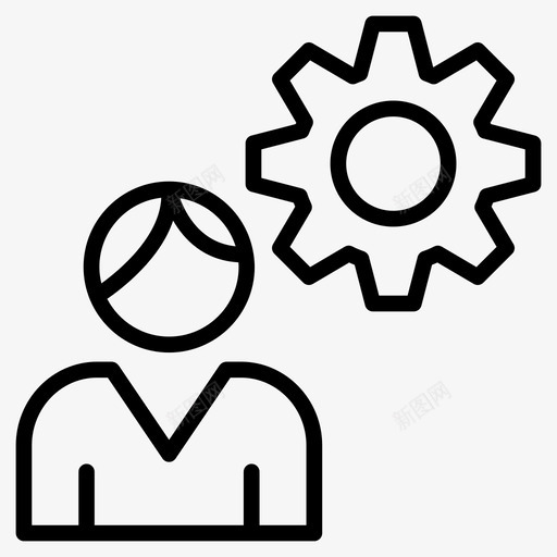 设置帐户配置图标svg_新图网 https://ixintu.com 人员 图标 帐户 用户 设置 资源 配置