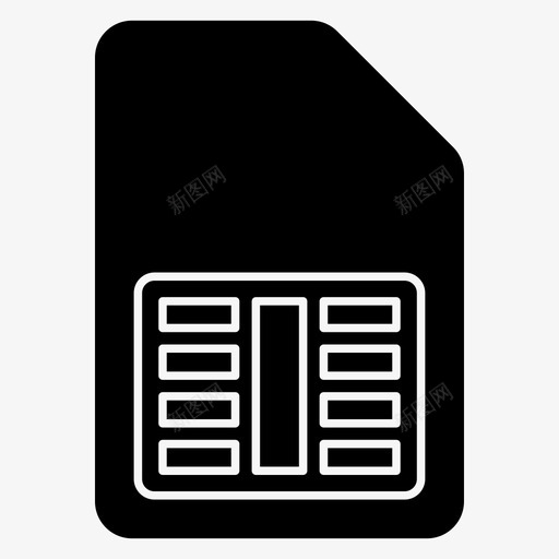 sim卡gsm手机sim图标svg_新图网 https://ixintu.com gsm sim 图标 字形 手机 模块 用户 硬件 芯片 计算机 识别
