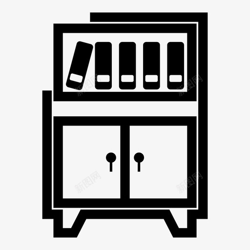 书柜家办公室图标svg_新图网 https://ixintu.com 书柜 书柜家 办公室 房间