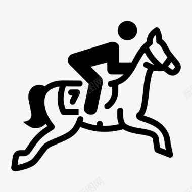 骑马盛装舞步马术图标图标
