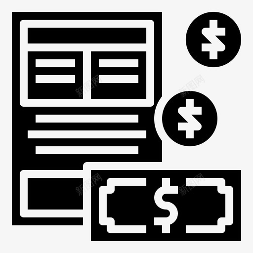 预算贷款12填充图标svg_新图网 https://ixintu.com 填充 贷款 预算