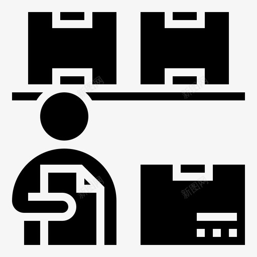 库存企业管理72字形图标svg_新图网 https://ixintu.com 企业管理 字形 库存