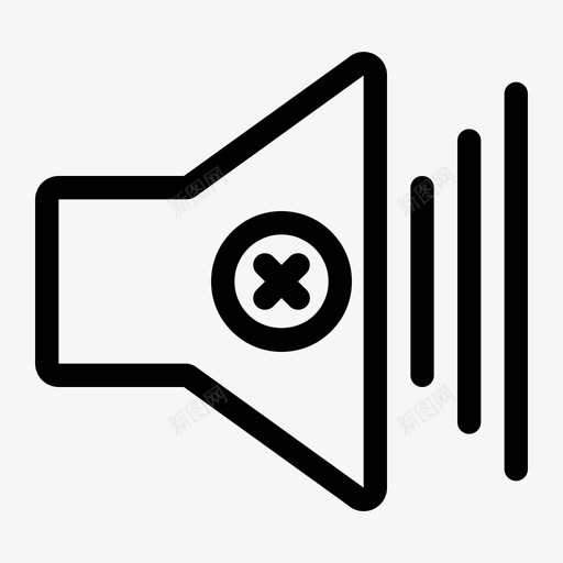 静音无声音office应用程序粗体图标svg_新图网 https://ixintu.com office 声音 应用程序 无声 粗体 静音
