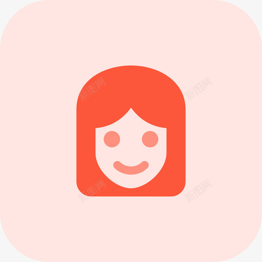 女孩笑脸和人特里通图标svg_新图网 https://ixintu.com 女孩 特里 笑脸