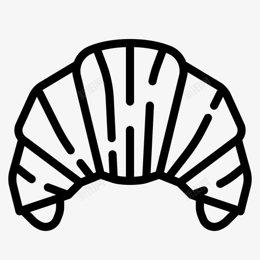 牛角包烘焙面包店图标svg_新图网 https://ixintu.com 包烘焙 法式 烘焙 牛角 面包 面包店
