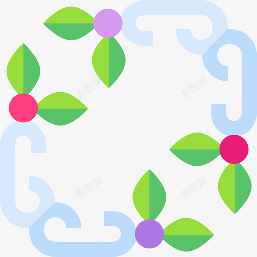 花卉18平图标svg_新图网 https://ixintu.com 花卉
