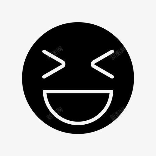 快乐表情感情图标svg_新图网 https://ixintu.com 快乐 感情 笑脸 表情