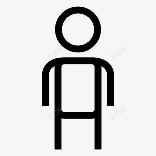 男厕所男性图标svg_新图网 https://ixintu.com 标牌 男厕所