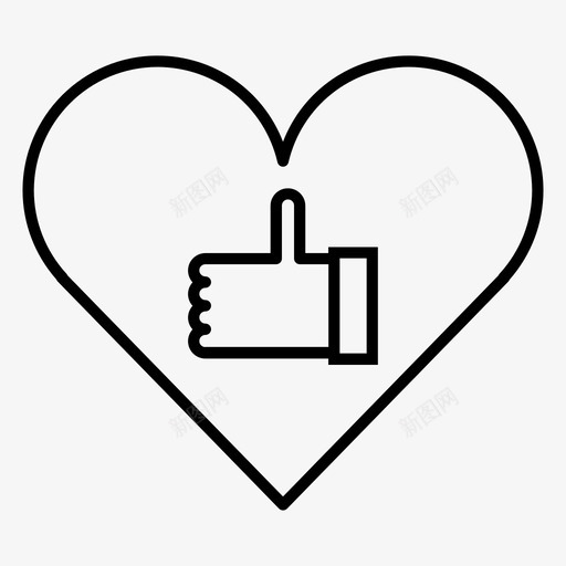 社交媒体喜欢网络图标svg_新图网 https://ixintu.com 优化 分享 喜欢 媒体 搜索引擎 社交 网络