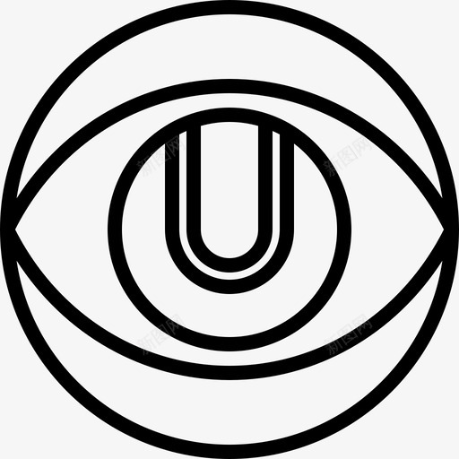 眼睛网球10直线型图标svg_新图网 https://ixintu.com 直线 眼睛 线型 网球