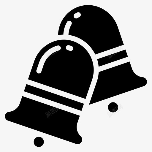 钟声十二月假日图标svg_新图网 https://ixintu.com 假日 十二月 新年 钟声 铭文