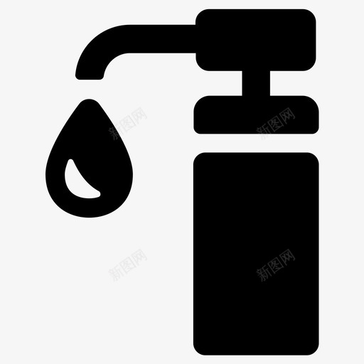 分配器沐浴露洗手液图标svg_新图网 https://ixintu.com 分配器 沐浴露 洗发水 洗手 消毒剂