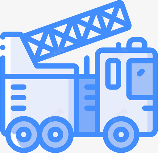 车辆工作车2蓝色图标svg_新图网 https://ixintu.com 工作 蓝色 车辆