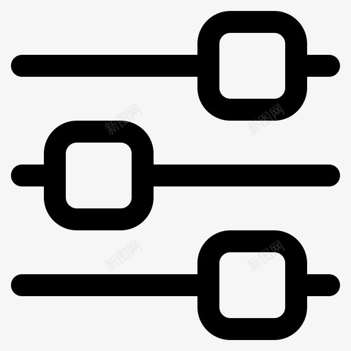 设置音乐应用程序控制图标svg_新图网 https://ixintu.com 应用程序 控制 档位 设置 选项 音乐