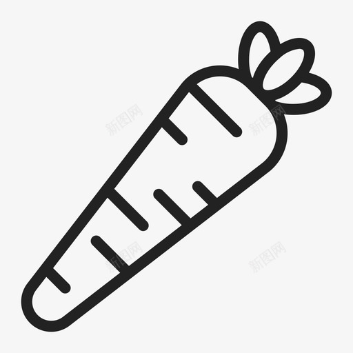 胡萝卜食品有机图标svg_新图网 https://ixintu.com 有机 素食 胡萝卜 蔬菜 食品 食品饮料