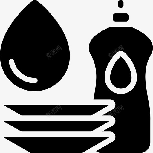 清洁水14加注图标svg_新图网 https://ixintu.com 加注 清洁