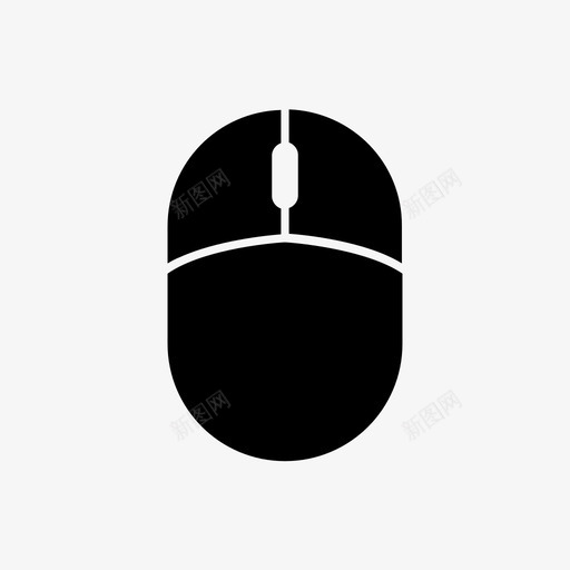 鼠标商务电脑图标svg_新图网 https://ixintu.com 互联网 办公室 商务 工作 电脑 鼠标